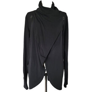 Yogalicious Y2K Wrap Top Womens L Athleisure Activewear Yoga Casual Whimsygoth